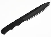 1095 High Carbon Steel Drop Point Knife Blank Blade Hunting Skinning Skinner 1095HC Black Powder Coated