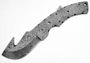 Guthook Damascus High Carbon Steel Large Blank Blanks Blade Hunting Knife Knives Making