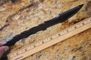 1095 High Carbon Steel Tracker Knife Blank Blade Hunting Skinning Skinner 1095HC Black Powder Coated