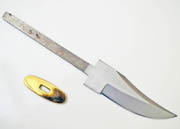 Knife Blade Short Clip Point Skinner Knife Making Blanks w/Guard Knives Hunting Hunter