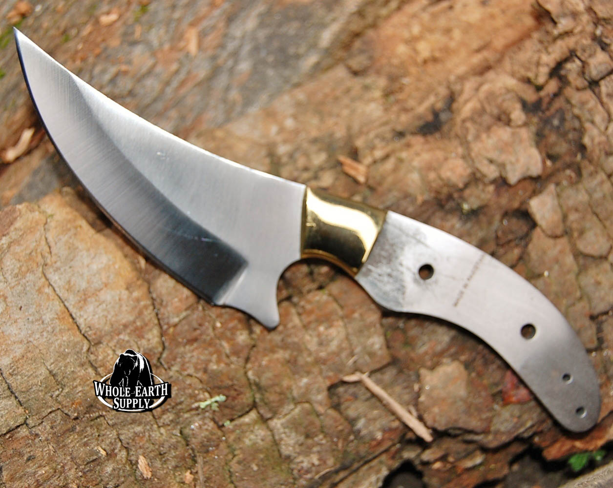 CUSTOM BLANK Upswept Skinner Knife Making Blanks w/Guard Knives Hunting Hunter