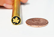 Mosaic Pin #203 Maple Leaf 8mm Brass Knife Handle Scales Grips Knives Pin Hunting