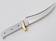 Upswept Skinner 1095 High Carbon Steel Knife Knives Blades Blanks +Brass Guard