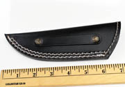 Black Genuine Leather Sheath Fixed Blade Hunting Knife Blanks Knives Large Quality