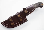 EXTRA LARGE - Dark Brown Thick Leather Tracker Sheath Blade Knife Blanks Knives