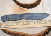 Damascus Large  Knife Blank Blade Hunting Skinning Skinner Steel 1095HC