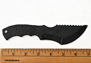 Small 1095 High Carbon Steel Tracker Knife Blank Blade Hunting Skinning Skinner 1095HC Black Powder Coated