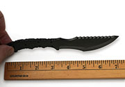 Small 1095 High Carbon Steel Tracker Knife Blank Blade Hunting Skinning Skinner 1095HC Black Powder Coated